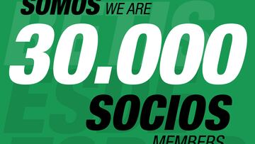 Locura en Heli車polis: el Betis alcanza ya los 30.000 socios