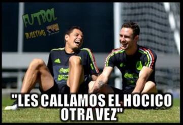 Chicharito salvó la noche del 'Tri' y se llevó los memes contra Chile