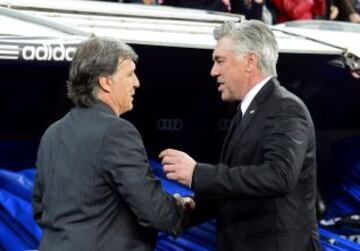 Ancelotti saluda a Martino.
