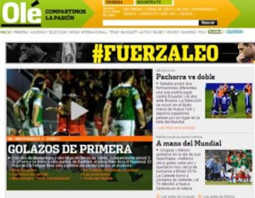 Portadas de la prensa extranjera