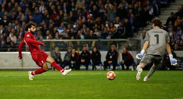 0-2. Mohamed Salah marcó el segundo gol.