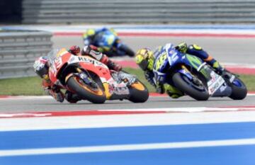 Circuito de las Américas, Austin. MotoGP. Marc Márquez y Valentino Rossi.