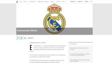 Real Madrid official statement