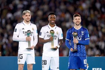 El brasileño del Real Madrid, premiado como el mejor jugador del torneo. Mientras, el Balón de Plata fue para Valverde y el Balón de Bronce para Vietto.