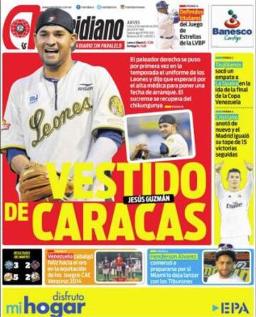 Portadas de la prensa deportiva