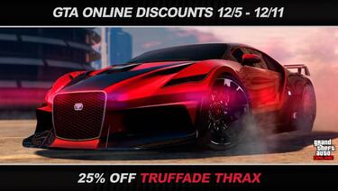 GTA Online: doble recompensa en carreras acrobáticas y descuentos en supercoches