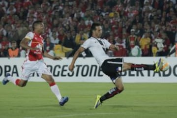 Imágenes del partido entre Santa Fe y Colo Colo correspondiente a la segunda fecha de la Copa Libertadores.