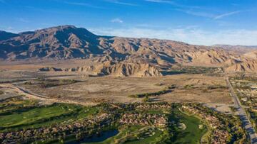 Vista a&eacute;rea de la zona de Coral Mountain (California, Estados Unidos).