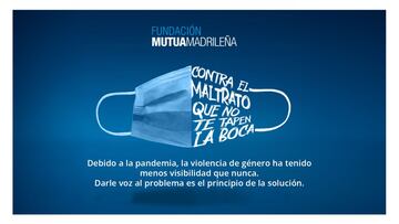 Cartel promocional de la Fundación Mutua Madrileña contra la violencia de género.