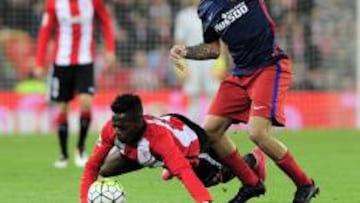 Augusto, durante el partido de San Mamés.
