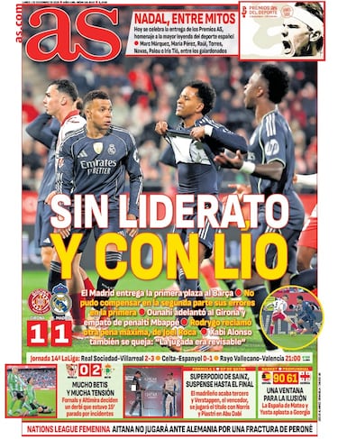 Las portadas de AS de diciembre