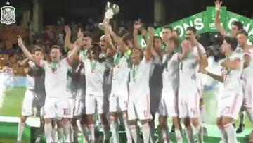 Así celebró el título de campeón de Europa la Sub-19
