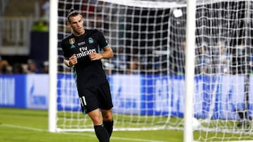 Gareth Bale, durante la Supercopa de Europa ante el Manchester United.