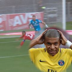 La tarde más desastrosa de Mbappé: ¡falló 3 goles cantados!