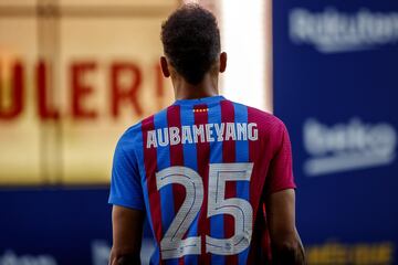 Presentación de Aubameyang como nuevo jugador del Fútbol Club Barcelona. 
