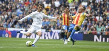 Cristiano marca el primer gol del partido.