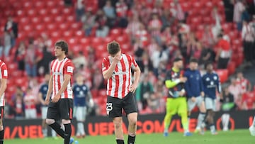 01/05/25 SEMIFINAL EUROPA LEAGUE PARTIDO IDA
ATHLETIC DE BILBAO - MANCHESTER UNITED
FINDE PARTIDO MIKEL JAUREGUIZAR TRISTEZA