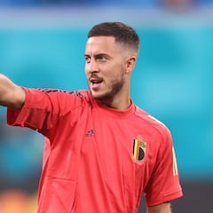 Hazard rompe el 'gafe' de la Liga en la Eurocopa