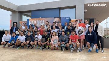 Los asistentes al Pro-Am del WPT Challenger en la Rafa Nadal Academy.