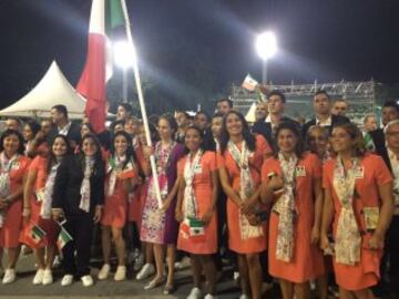 La delegación mexicana en la inauguración de Río 2016