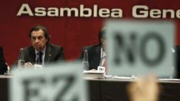 La votación en la Asamblea Extraordinaria.