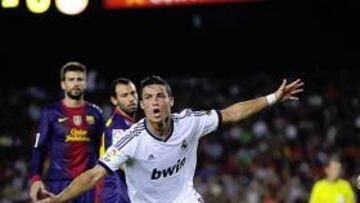 <b>OTRO GOL EN EL CAMP NOU. </b>El portugués silenció el estadio azulgrana con el 0-1 que marcó de cabeza en la ida de la Supercopa.