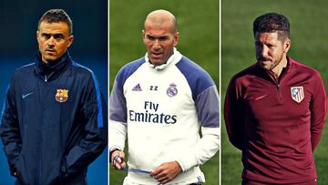 Zidane, Luis Enrique y Simeone optan a técnico FIFA del año