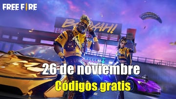 Free Fire | Códigos de hoy miércoles 26 de noviembre de 2025: recompensas gratis