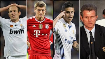 Familiar faces in the semi-final: James, Heynckes, Robben, Kroos