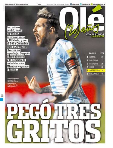 La prensa se rinde a los pies de Messi: "Leo Todopoderoso"