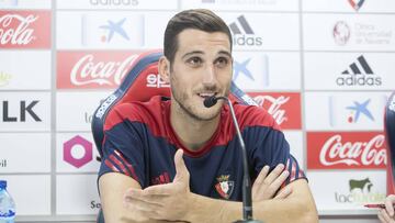 Sergio Herrera portero de Osasuna rueda de prensa