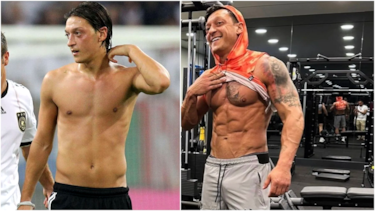 El impresionante cambio físico de Mesut Özil