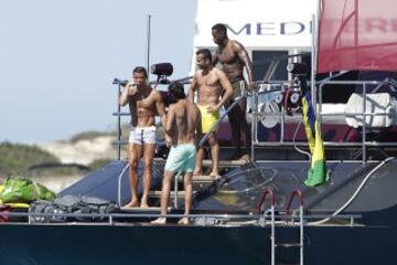 Portugal's Cristiano Ronaldo on holiday in Ibiza before Euro 2016