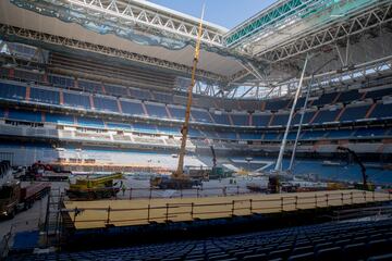 Nuevas imágenes de las obras del Estadio Santiago Bernabéu.