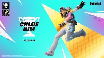 Anuncio oficial de la Copa Chloe Kim en Fortnite