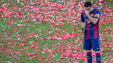 Presentaci&oacute;n a lo grande de Xavi.