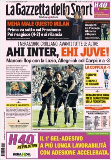 Portadas de la prensa mundial