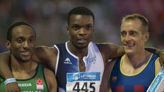 El podio del Campeonato de Espa&ntilde;a. A la izquierda, Patrick Chinedu Ike, medalla de plata. 