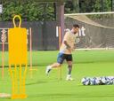 Un Messi en optimas condiciones entrena con Argentina en Miami