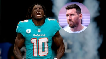 Los Dolphins y los Marlins le dieron la bienvenida a Miami a Lionel Messi, nuevo jugador del Inter de Miami.