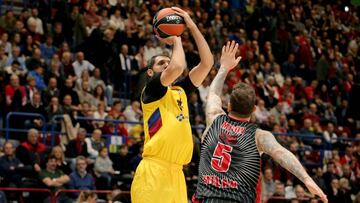 NikolaMirotic, extraordinario en Valencia, no ha olvidado la derrota azulgrana en Milán y quiere la revancha.