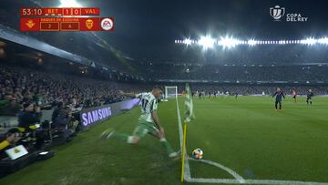 El VAR confirmó el gol olímpico de Joaquín