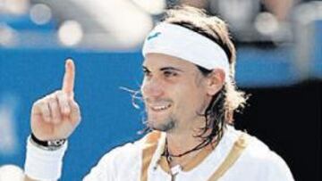 <b>IMPLACABLE. </b>El español David Ferrer, tras su victoria en cuartos de final ante el argentino Chela.