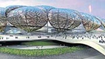 <b>PARQUE OLÍMPICO. </b>Imagen generada por computadora del estadio, con capacidad para 80.000 espectadores, que rehabilitará la zona del Este de Londres.