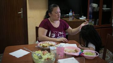 08/05/20 Familia beneficiaria de beca comedor, actualmente con tarjeta monedero tras el cierre de las escuelas en consecuencia de la crisis sanitaria. La familia que tiene dos hijos de 3 y 7 anos, llegaron hace un ano del Peru, actualmente viven en un pis