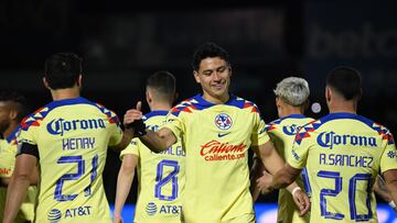   Henry Martin, Ramon Juarez of America
 during the 4th round match between FC Juarez and America as part of the Torneo Clausura 2024 Liga MX at Olimpico Benito Juarez Stadium on January 24, 2024 in Ciudad Juarez Chihuahua, Mexico.