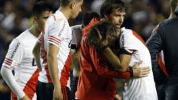 Leonardo Ponzio fue uno de los jugadores de River alcanzados con el gas pimienta.