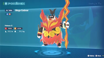 Los iniciales de Leyendas Pokémon Z-A nos han dado bastantes alegrías. En ningún universo paralelo imaginábamos que Terapig se convertiría en este impresionante Mega al llegar al final de su cadena evolutiva. Fijaos en el cuerpo: las flamas de los ojos y la cintura hacen la figura de una calavera. Espectacular.