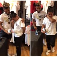Josef Martínez conmovió hasta las lágrimas a un pequeño