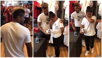 Atlanta United organizó una convivencia con fans del conjunto rojinegro de la MLS, pero uno en especial no pudo contener la emoción con el venezolano